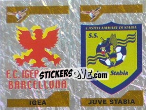 Figurina Scudetto Igea/Juve Stabia (a/b) - Calciatori 2004-2005 - Panini