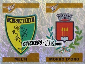 Figurina Scudetto Melfi/Moro d'Oro (a/b) - Calciatori 2004-2005 - Panini