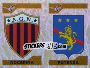 Figurina Scudetto Nocerina/Potenza (a/b) - Calciatori 2004-2005 - Panini