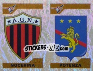 Figurina Scudetto Nocerina/Potenza (a/b)