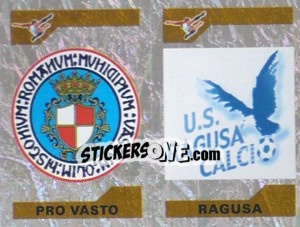 Figurina Scudetto Pro vasto/Pagusa (a/b) - Calciatori 2004-2005 - Panini