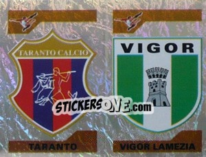 Sticker Scudetto Taranto/Vigor Lamezia (a/b) - Calciatori 2004-2005 - Panini