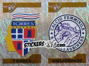 Figurina Scudetto Torres/Vallassinese (a/b)