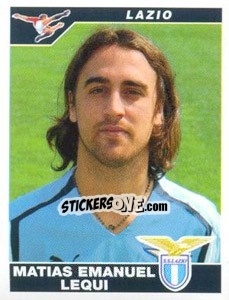 Figurina Matias Emanuel Lequi - Calciatori 2004-2005 - Panini