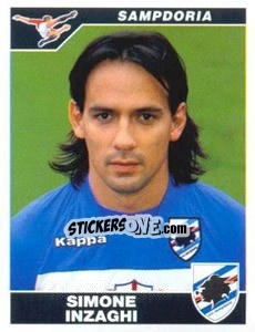Figurina Simone Inzaghi - Calciatori 2004-2005 - Panini