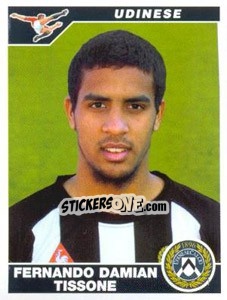 Sticker Fernando Damian Tissone - Calciatori 2004-2005 - Panini