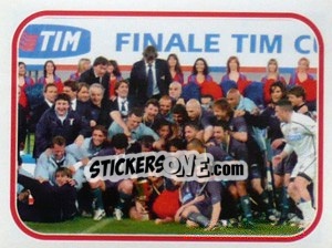 Figurina La Lazio Vittoriosa In Coppa Italiana - Calciatori 2004-2005 - Panini