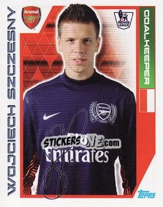 Sticker Wojciech Szczesny - Premier League Inglese 2011-2012 n. 7 - Topps