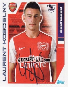 Sticker Laurent Koscielny - Premier League Inglese 2011-2012 - Topps