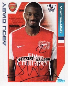 Sticker Abou Diaby - Premier League Inglese 2011-2012 - Topps