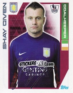 Figurina Shay Given - Premier League Inglese 2011-2012 - Topps