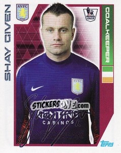 Sticker Shay Given - Premier League Inglese 2011-2012 n. 29 - Topps