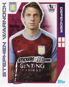 Sticker Stephen Warnock - Premier League Inglese 2011-2012 n. 31 - Topps