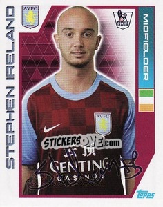 Sticker Stephen Ireland - Premier League Inglese 2011-2012 n. 37 - Topps