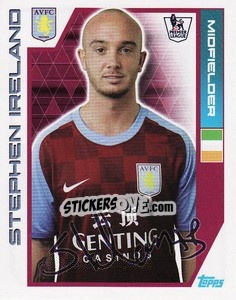 Cromo Stephen Ireland - Premier League Inglese 2011-2012 - Topps