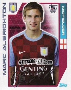 Sticker Marc Albrighton - Premier League Inglese 2011-2012 - Topps