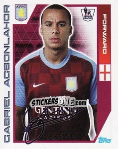 Sticker Gabriel Agbonlahor - Premier League Inglese 2011-2012 - Topps