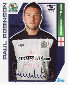 Sticker Paul Robinson - Premier League Inglese 2011-2012 - Topps