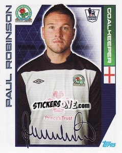 Sticker Paul Robinson - Premier League Inglese 2011-2012 n. 51 - Topps