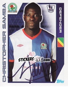 Sticker Christopher Samba - Premier League Inglese 2011-2012 n. 52 - Topps