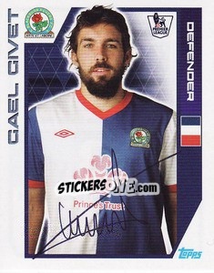 Sticker Gael Givet - Premier League Inglese 2011-2012 n. 53 - Topps