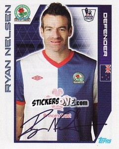 Figurina Ryan Nelsen - Premier League Inglese 2011-2012 n. 55 - Topps