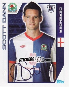 Sticker Scott Dann - Premier League Inglese 2011-2012 n. 57 - Topps
