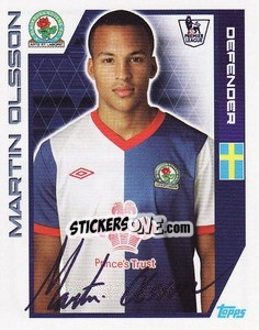 Sticker Martin Olsson - Premier League Inglese 2011-2012 n. 58 - Topps
