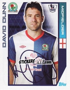 Sticker David Dunn - Premier League Inglese 2011-2012 n. 61 - Topps