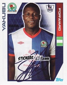 Sticker Yakubu - Premier League Inglese 2011-2012 n. 65 - Topps
