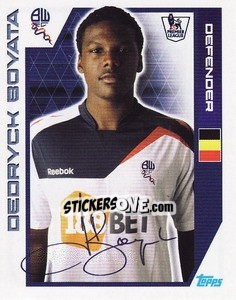 Sticker Dedryck Boyata - Premier League Inglese 2011-2012 - Topps