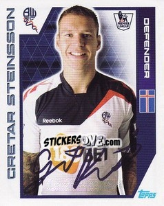 Sticker Gretar Steinsson - Premier League Inglese 2011-2012 - Topps