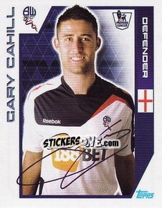 Cromo Gary Cahill - Premier League Inglese 2011-2012 - Topps