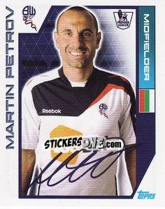 Figurina Martin Petrov - Premier League Inglese 2011-2012 - Topps