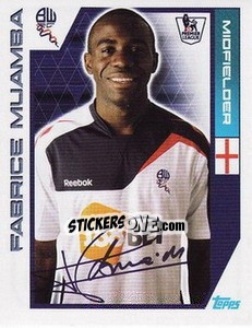 Sticker Fabrice Muamba - Premier League Inglese 2011-2012 - Topps