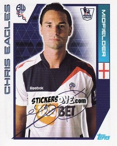 Sticker Chris Eagles - Premier League Inglese 2011-2012 n. 85 - Topps