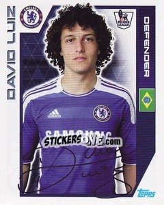 Figurina David Luiz - Premier League Inglese 2011-2012 - Topps