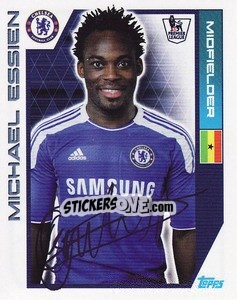 Sticker Michael Essien - Premier League Inglese 2011-2012 n. 106 - Topps
