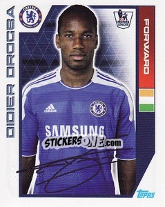 Sticker Didier Drogba - Premier League Inglese 2011-2012 n. 109 - Topps