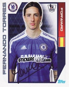 Sticker Fernando Torres - Premier League Inglese 2011-2012 n. 110 - Topps