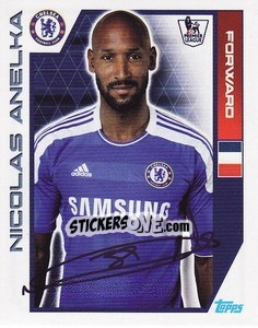 Figurina Nicolas Anelka - Premier League Inglese 2011-2012 - Topps