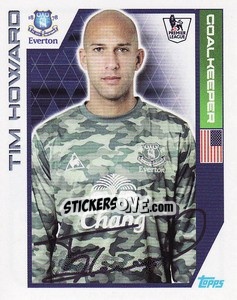 Sticker Tim Howard - Premier League Inglese 2011-2012 n. 117 - Topps
