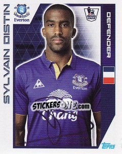 Sticker Sylvain Distin - Premier League Inglese 2011-2012 n. 118 - Topps