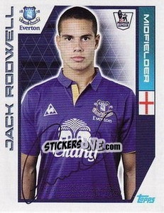 Sticker Jack Rodwell - Premier League Inglese 2011-2012 n. 124 - Topps