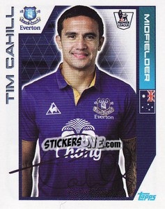 Sticker Tim Cahill - Premier League Inglese 2011-2012 n. 129 - Topps