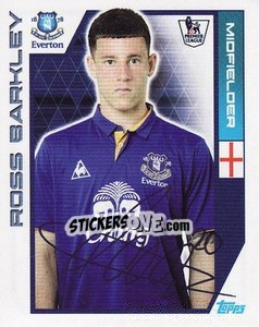 Sticker Ross Barkley - Premier League Inglese 2011-2012 n. 131 - Topps