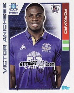 Sticker Victor Anichebe - Premier League Inglese 2011-2012 n. 132 - Topps