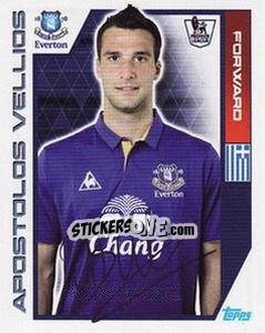 Sticker Apostolos Vellios - Premier League Inglese 2011-2012 n. 134 - Topps