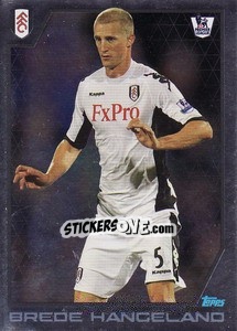 Figurina Star Player - Brede Hangeland - Premier League Inglese 2011-2012 - Topps