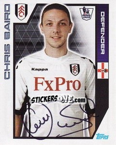 Sticker Chris Baird - Premier League Inglese 2011-2012 n. 142 - Topps